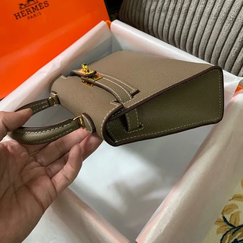 VELORA - Kelly Mini Handbag Khaki