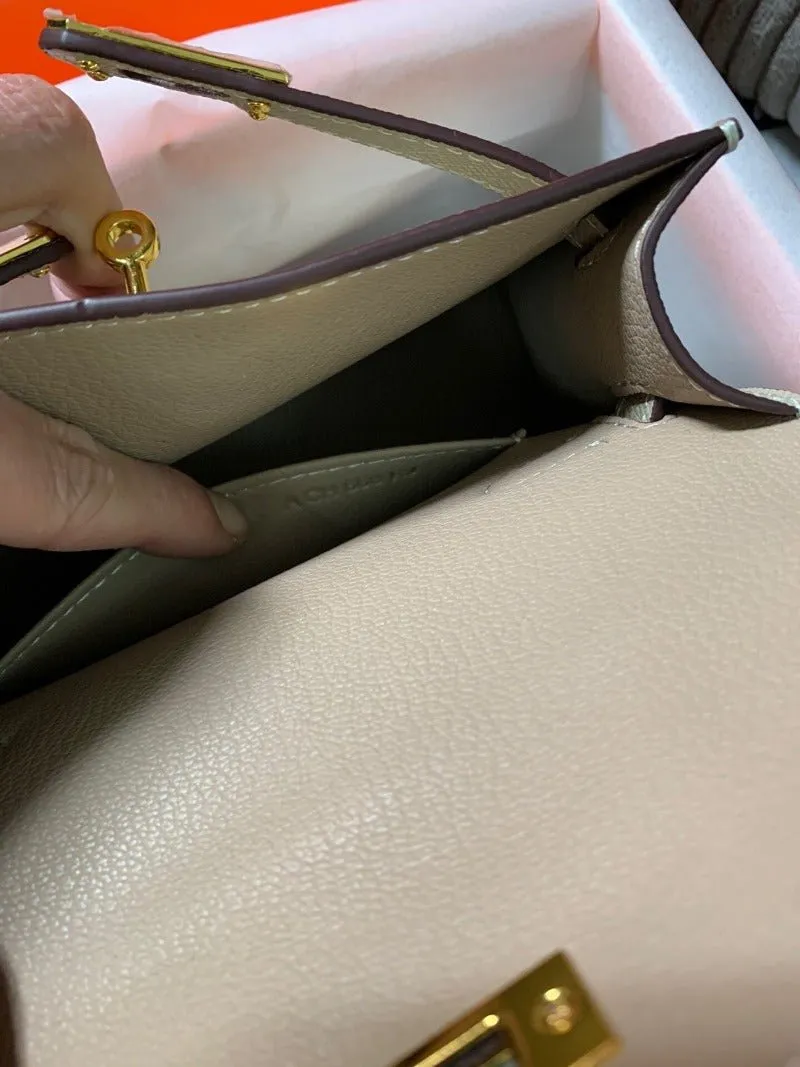 VELORA - Kelly Mini Handbag Khaki