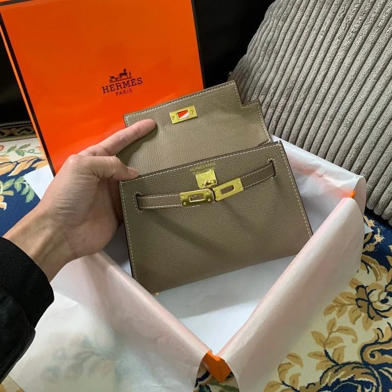 VELORA - Kelly Mini Handbag Khaki
