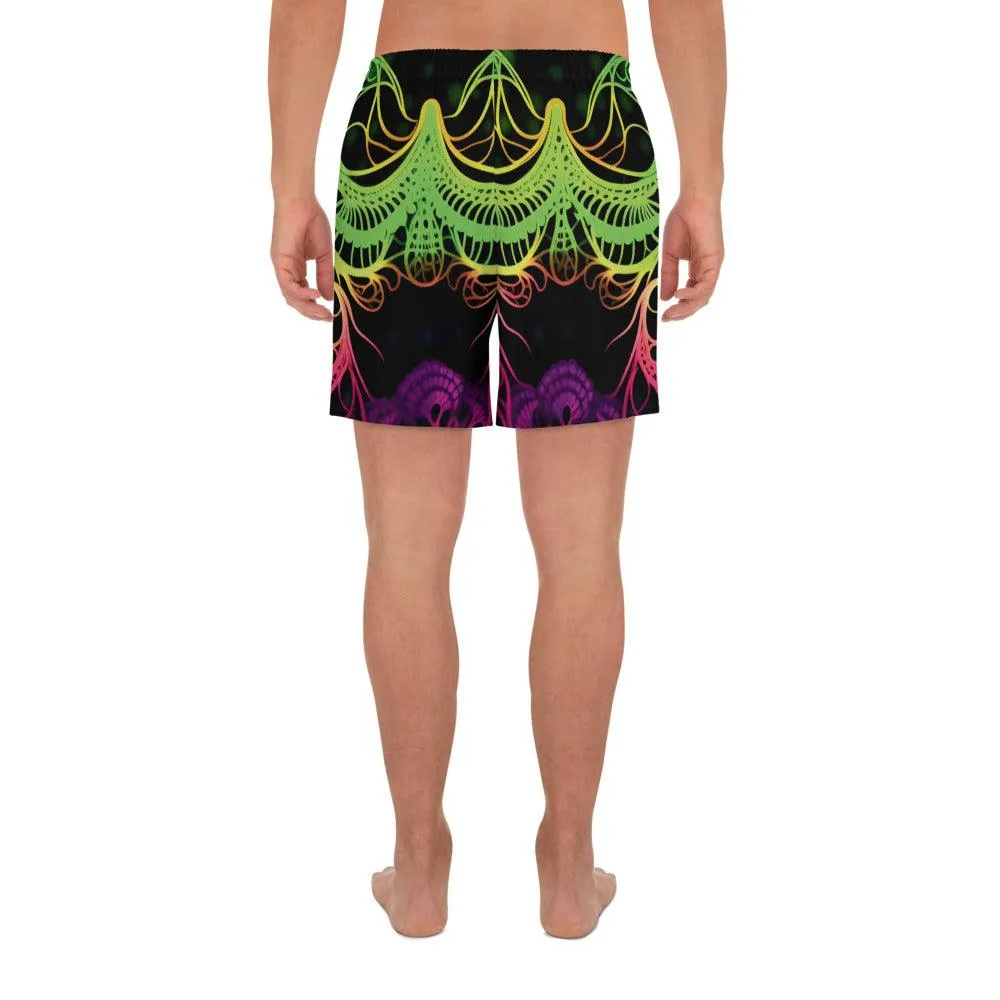 Vibrant All-Over Print Unisex Athletic Long Shorts for Festivals