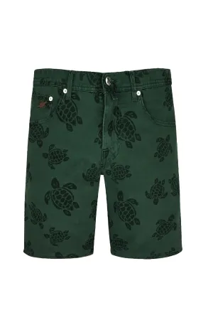 VILEBREQUIN Men 5-Pockets Denim Bermuda Shorts Ronde des Tortues