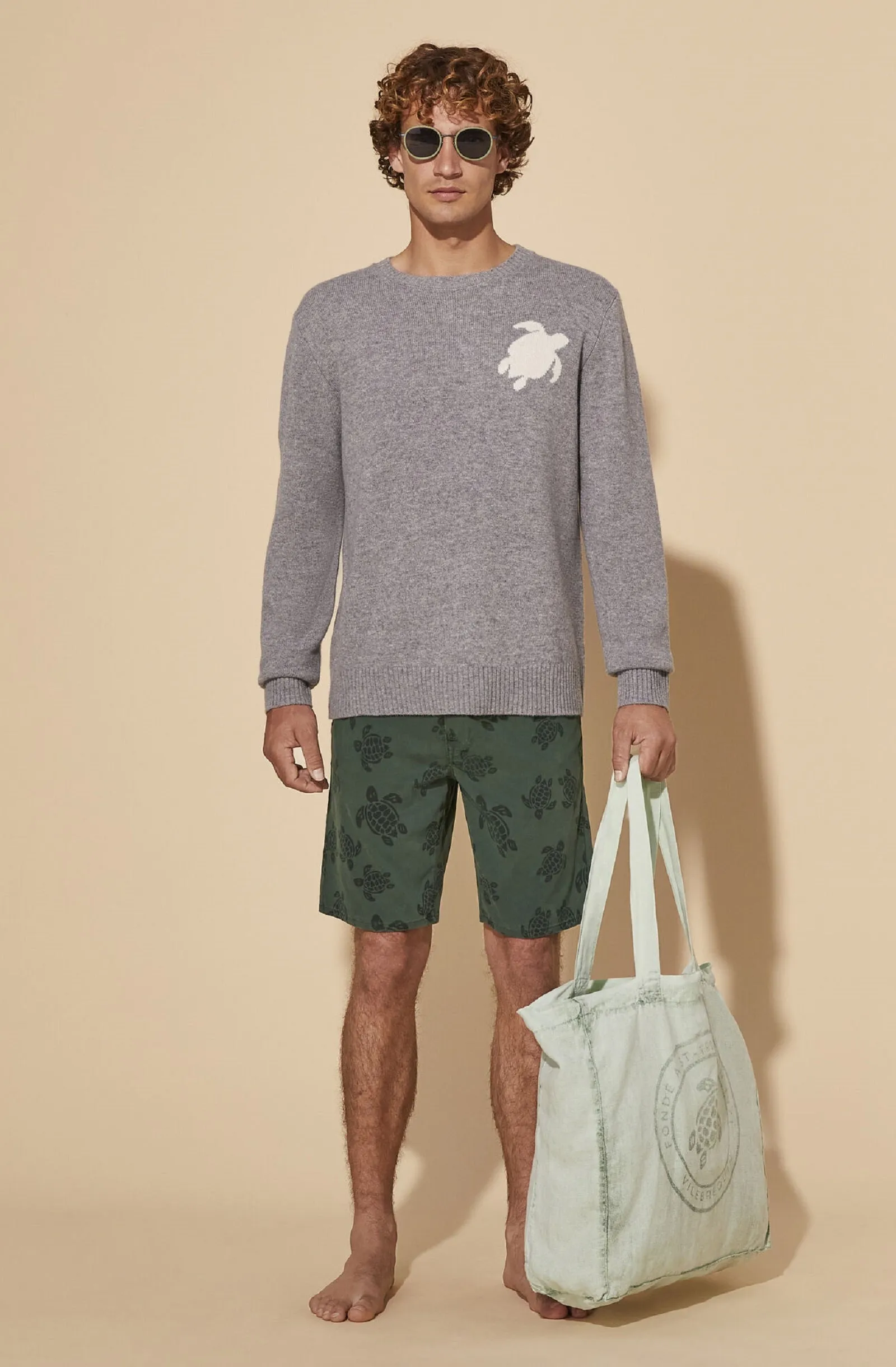 VILEBREQUIN Men 5-Pockets Denim Bermuda Shorts Ronde des Tortues
