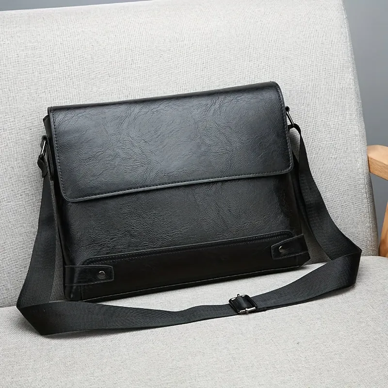 Vintage Crossbody Messenger Bag, Retro Shoulder Bag, Women's Casual Handbag & Purse For Travel Business Trip