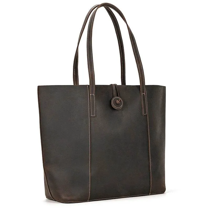 Vintage Leather Women’s Tote Bag Genuine Leather Shoulder