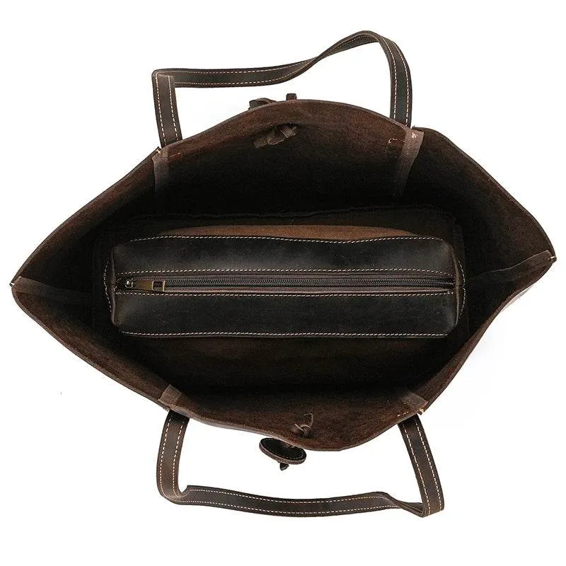 Vintage Leather Women’s Tote Bag Genuine Leather Shoulder