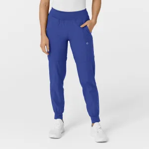 W123 5555 Comfort Waist Cargo Jogger Scrub Pants Galaxy Blue
