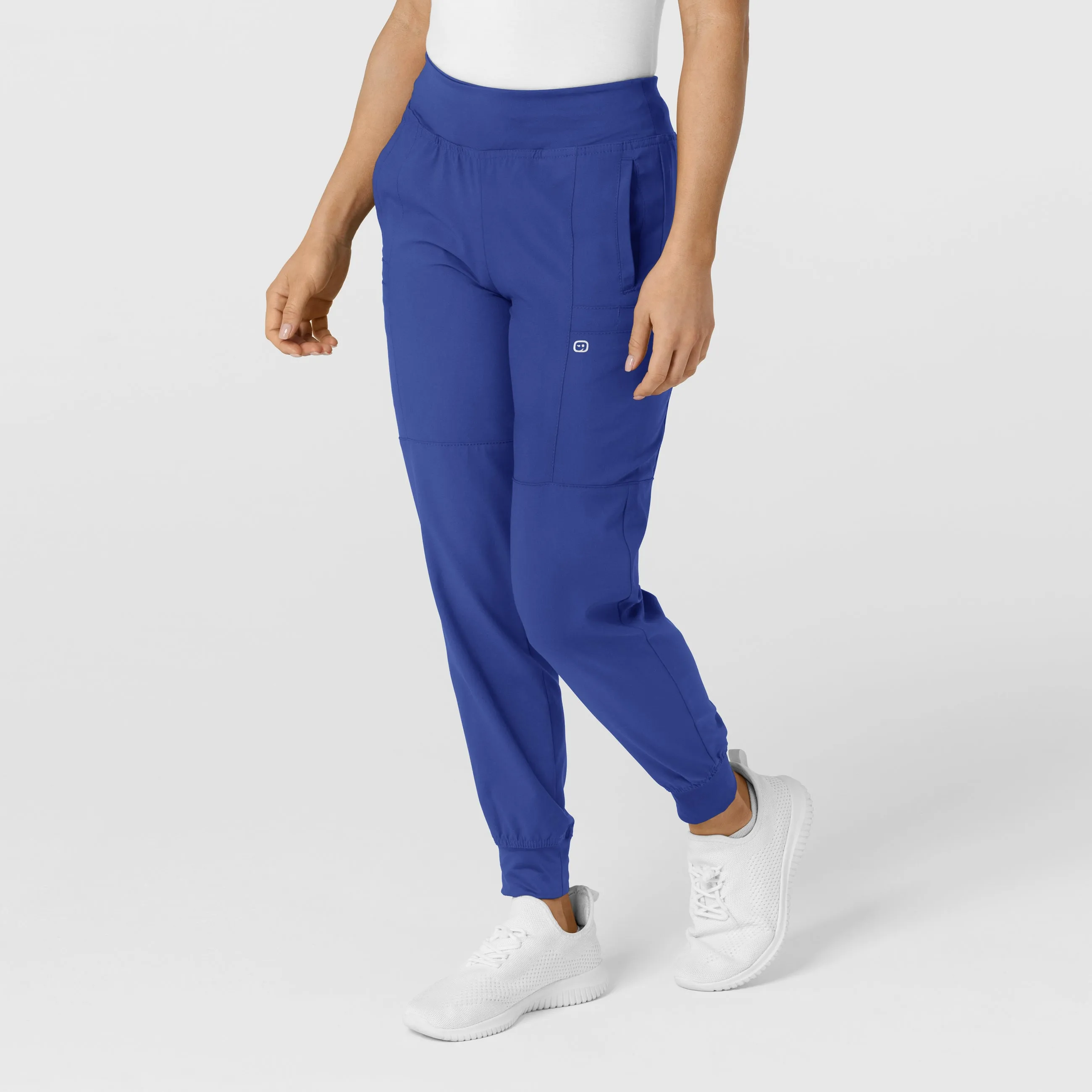 W123 5555 Comfort Waist Cargo Jogger Scrub Pants Galaxy Blue