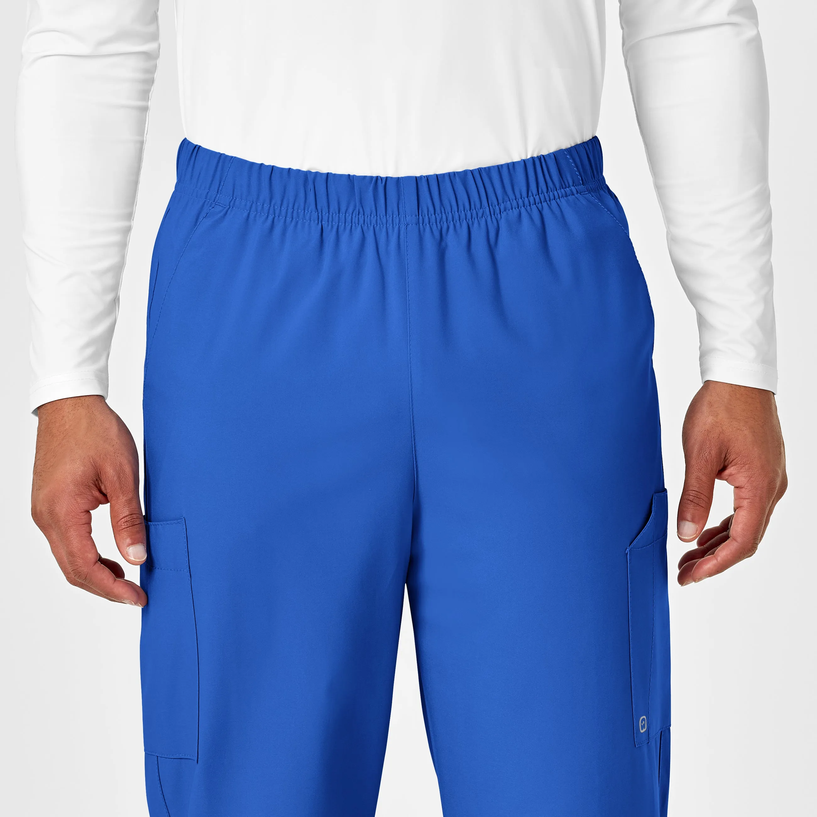 W123 5855 Unisex Multi-Cargo Scrub Pants Royal