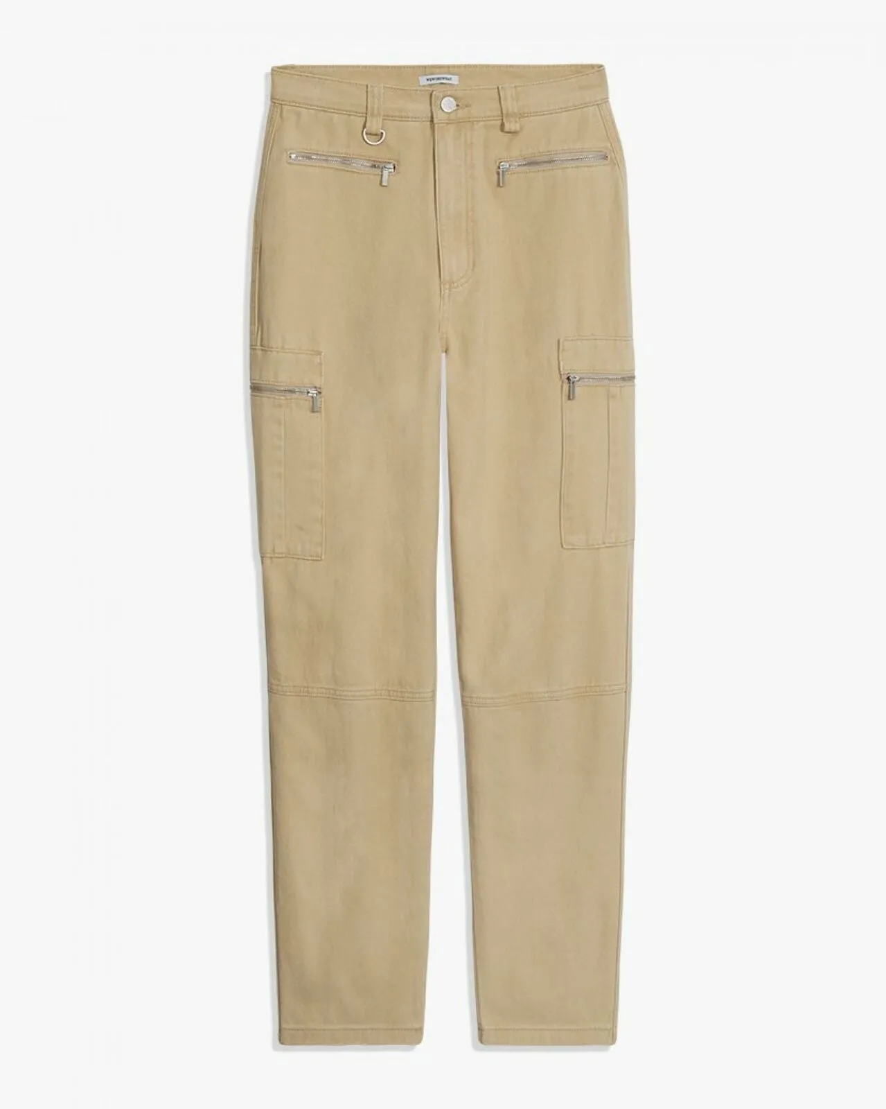 WeWoreWhat Women's High Rise Solid Rigid Denim Utility Pants