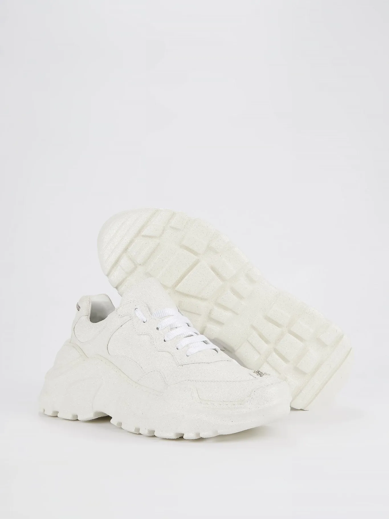 White Crystal Runner Sneakers