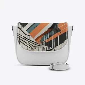 White Messenger Crossbody Disrupted