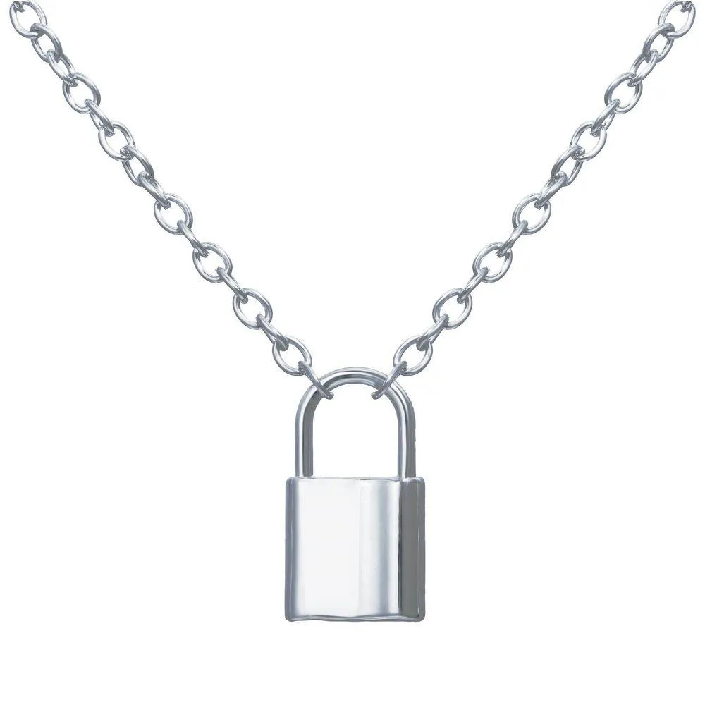 Wholesale Necklaces gold lock Alloy JDC-NE-xy186