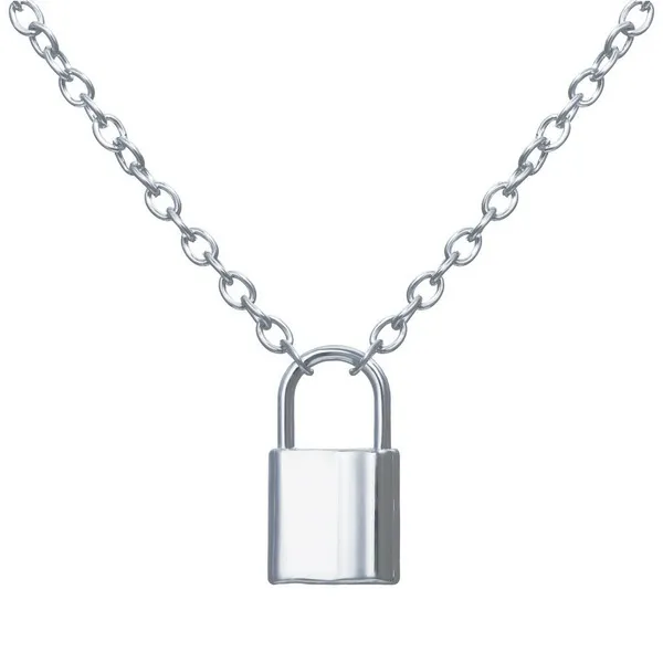 Wholesale Necklaces gold lock Alloy JDC-NE-xy186