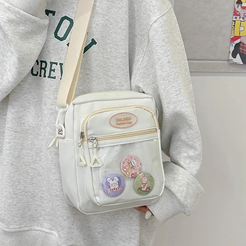 Wholesale This year's popular pain bag women's bag shoulder bag sweet contrast color messenger bag nylon cloth