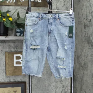 Wild Fable Women's High-Rise Distressed Jean Shorts 20WFSH029 Medium Wash Blue 6