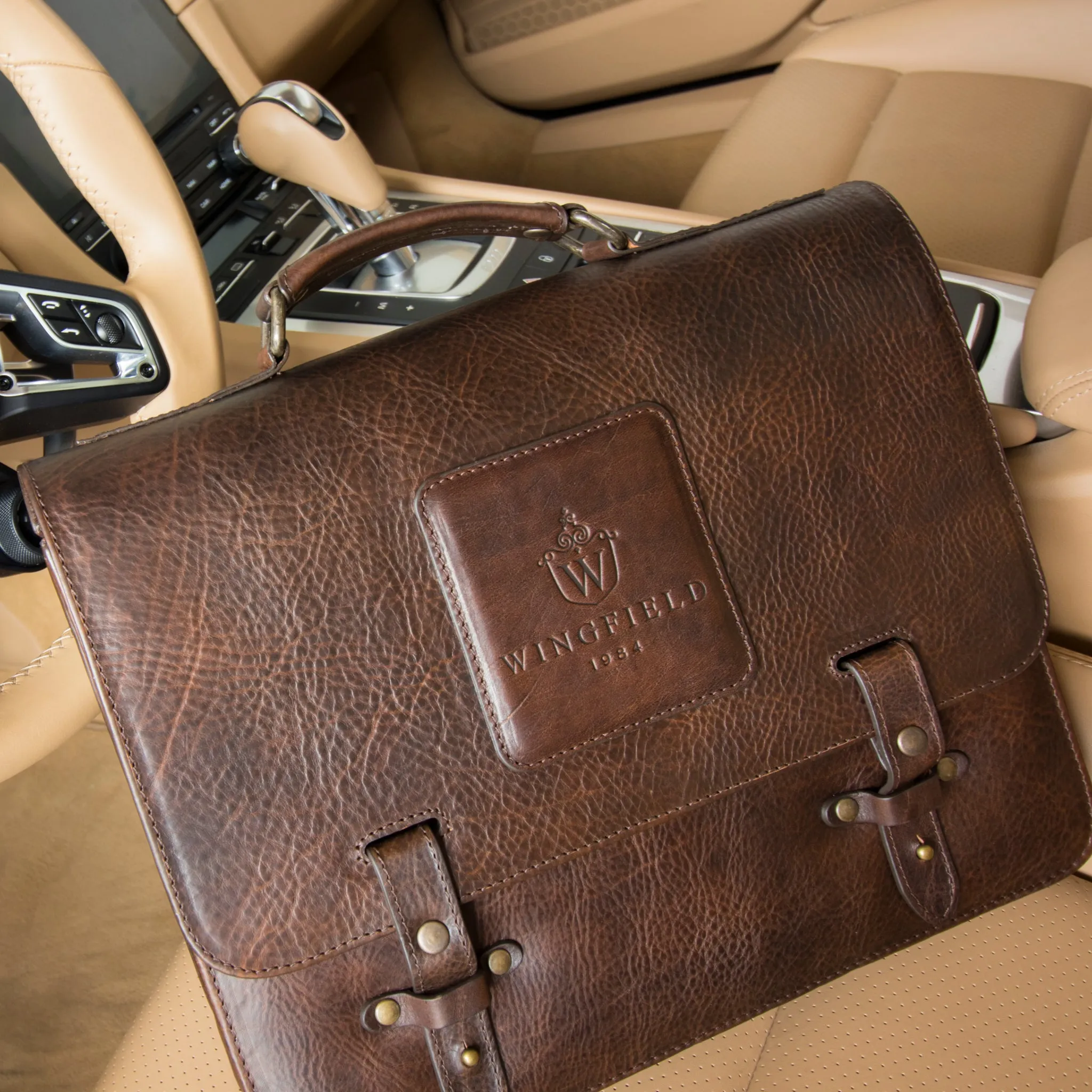 Wingfield Leather Messenger Bag