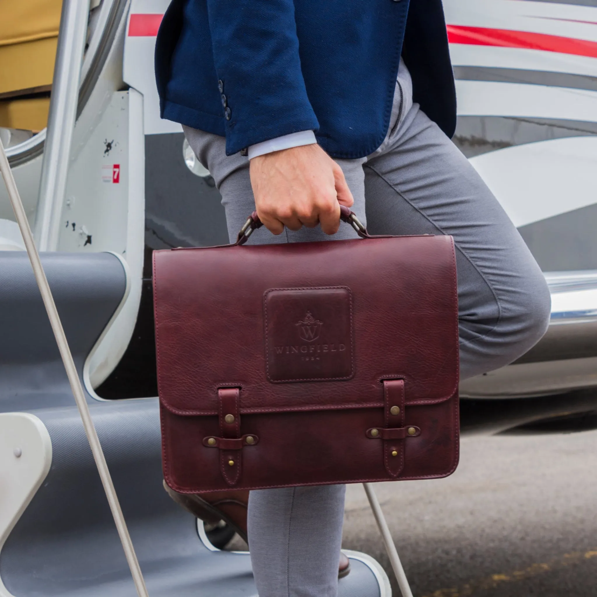 Wingfield Leather Messenger Bag