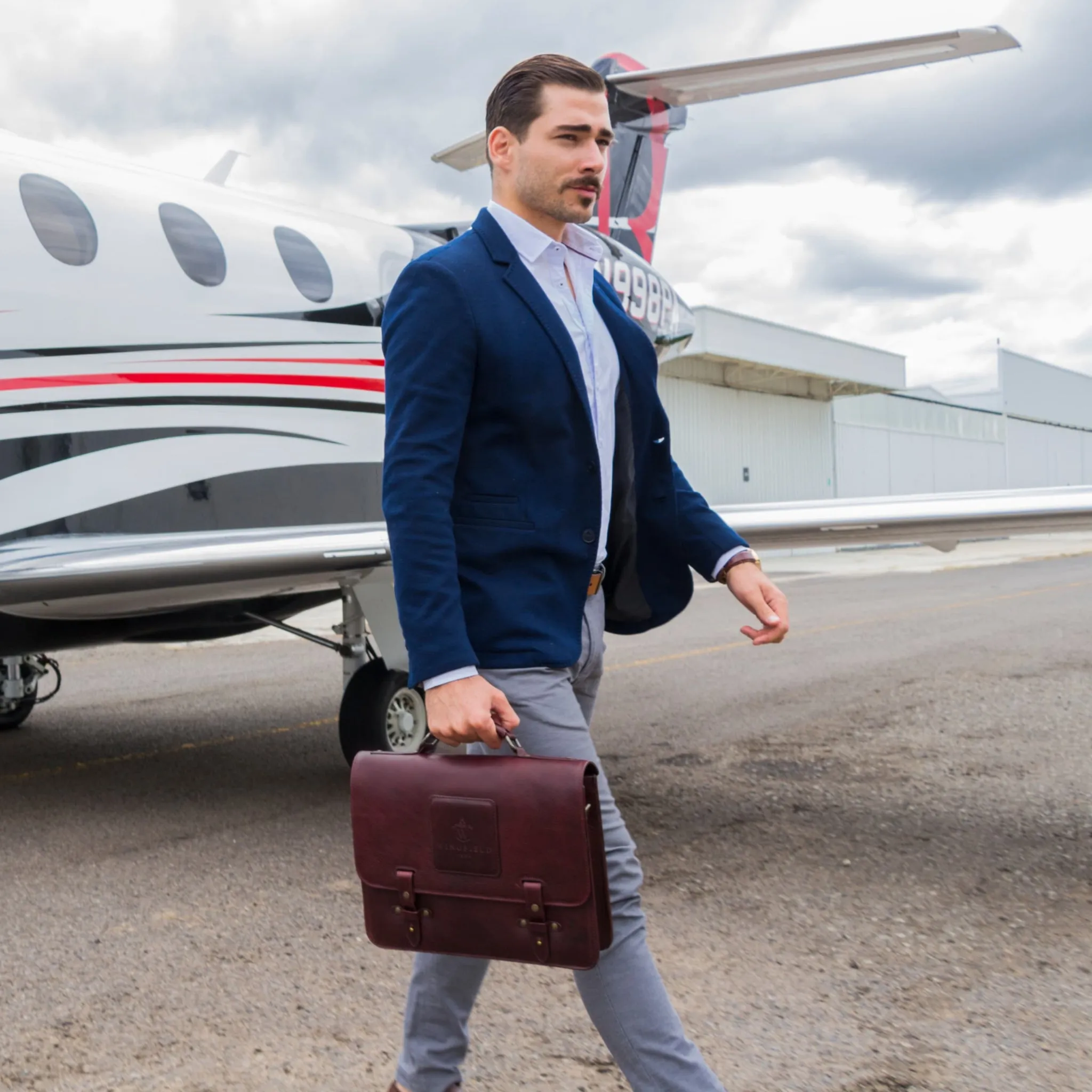 Wingfield Leather Messenger Bag