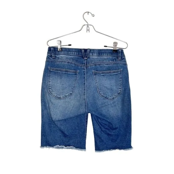 Wit &amp; Wisdom 'Ab' solution Retro Denim Bermuda Shorts in Blue - Sz 2