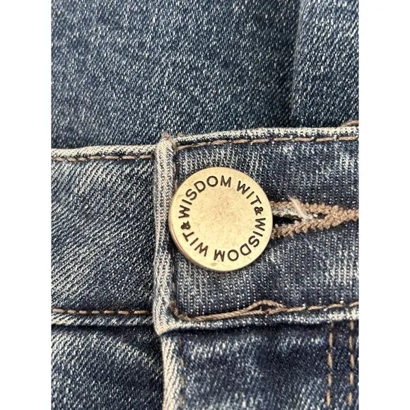Wit &amp; Wisdom 'Ab' solution Retro Denim Bermuda Shorts in Blue - Sz 2