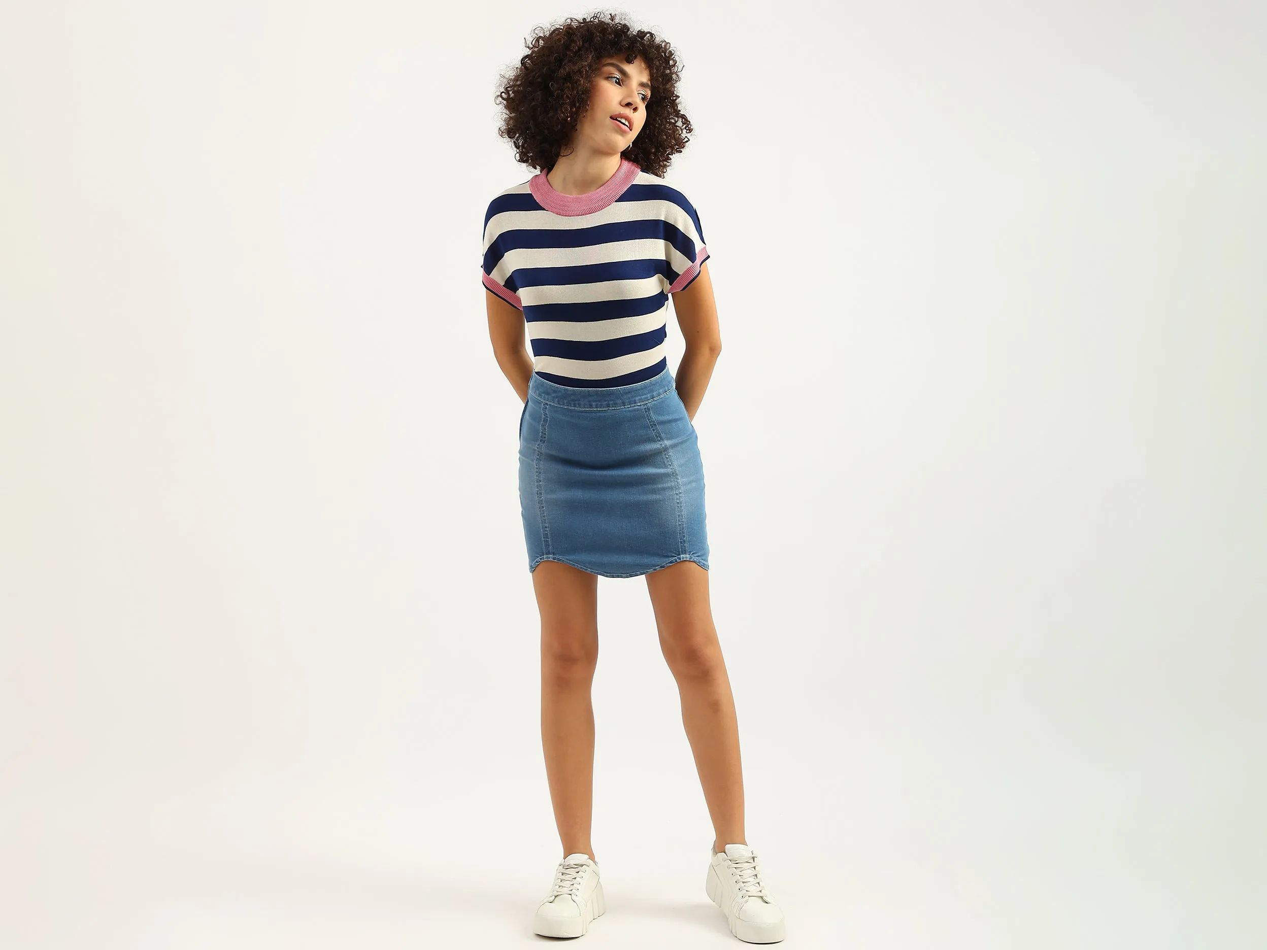 Women Solid Regular Fit Skirt