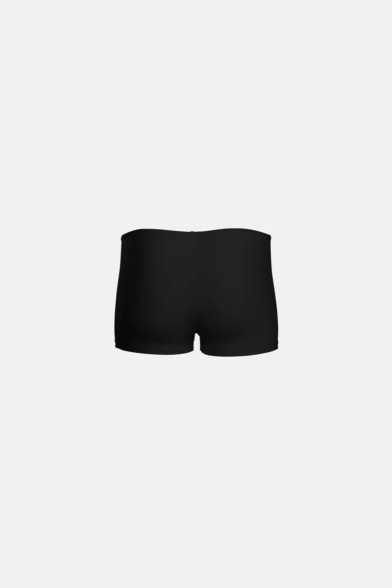 Womens Black Velvet Shorts - Trampoline