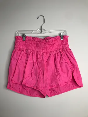 Womens Size Lg Misses Pink Love Tree Athletic Shorts