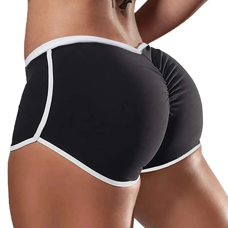 Women's Summer Sports Shorts – Skinny Slim Fit, Low-Waist Stretchy Yoga and Gym Shorts, Casual Fitness Pants