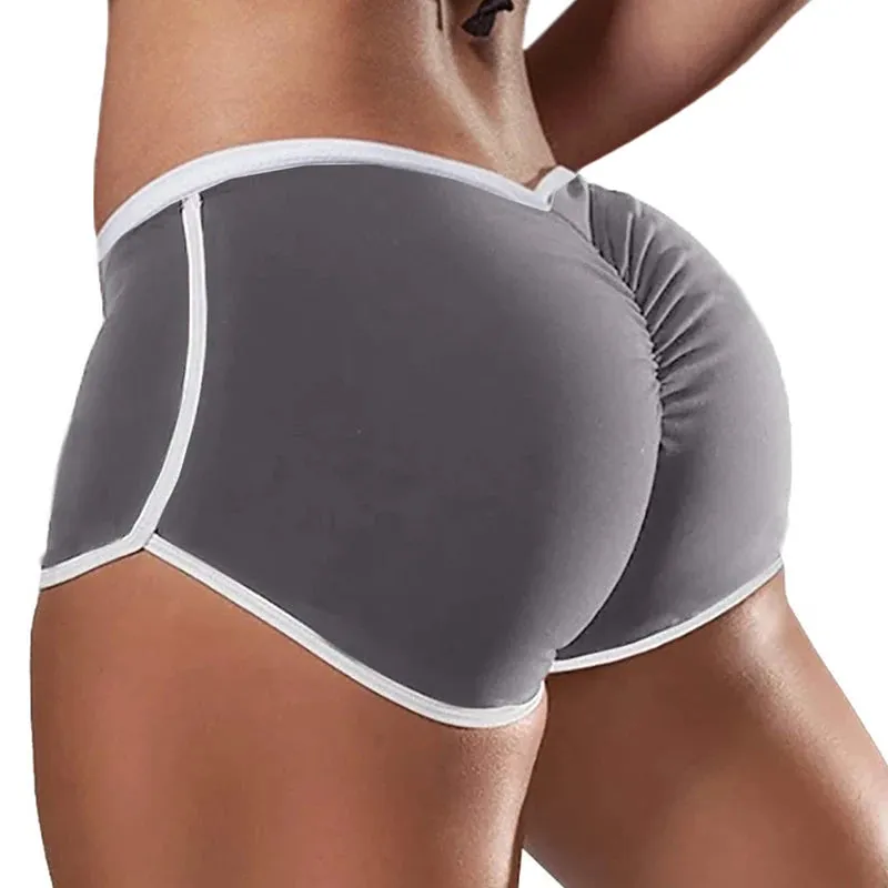 Women's Summer Sports Shorts – Skinny Slim Fit, Low-Waist Stretchy Yoga and Gym Shorts, Casual Fitness Pants