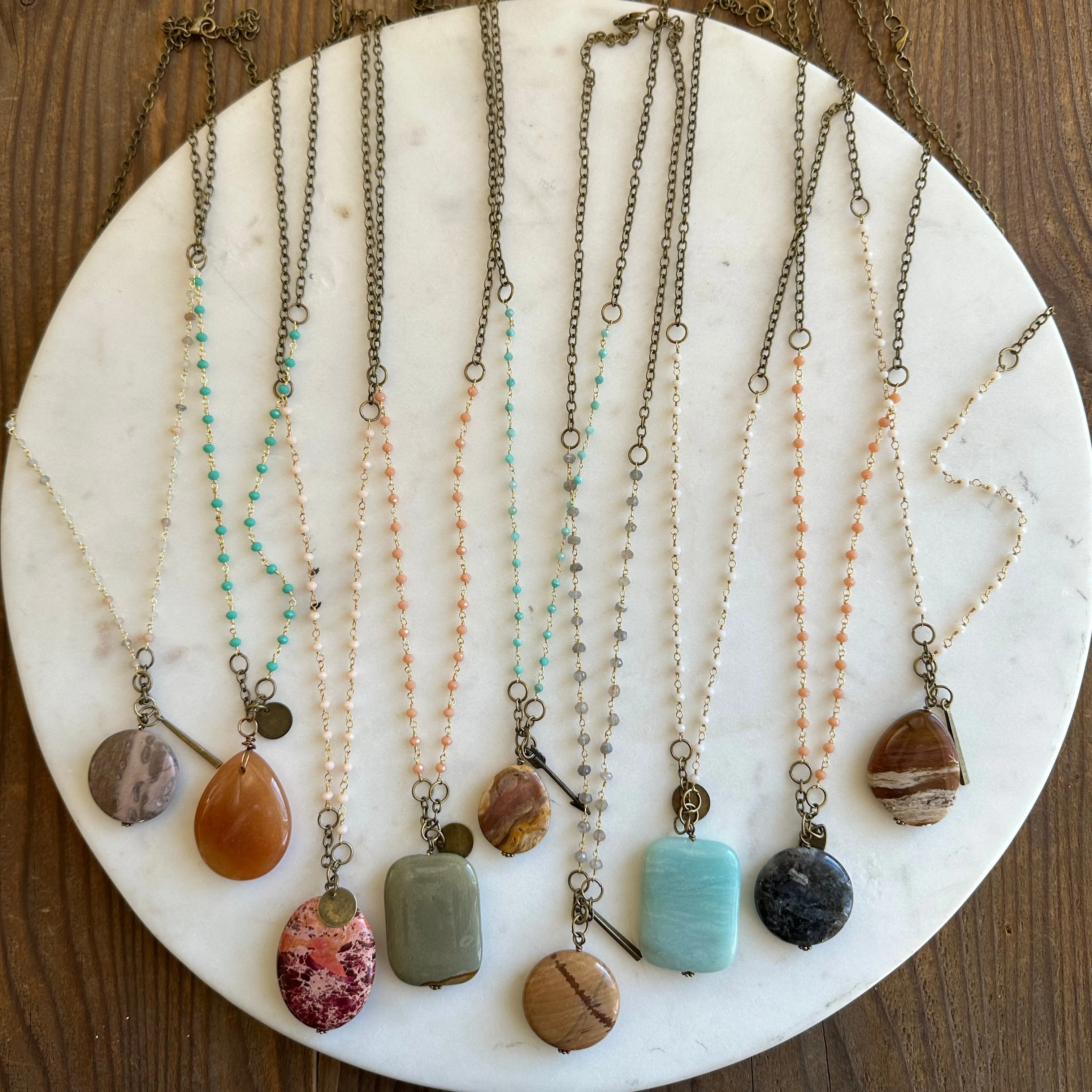 WS BEADED BOHO NECKLACES