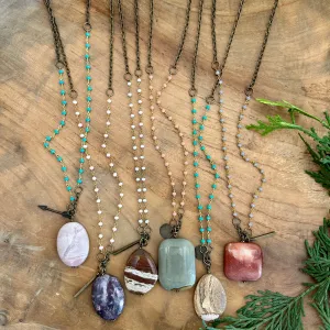 WS BEADED BOHO NECKLACES