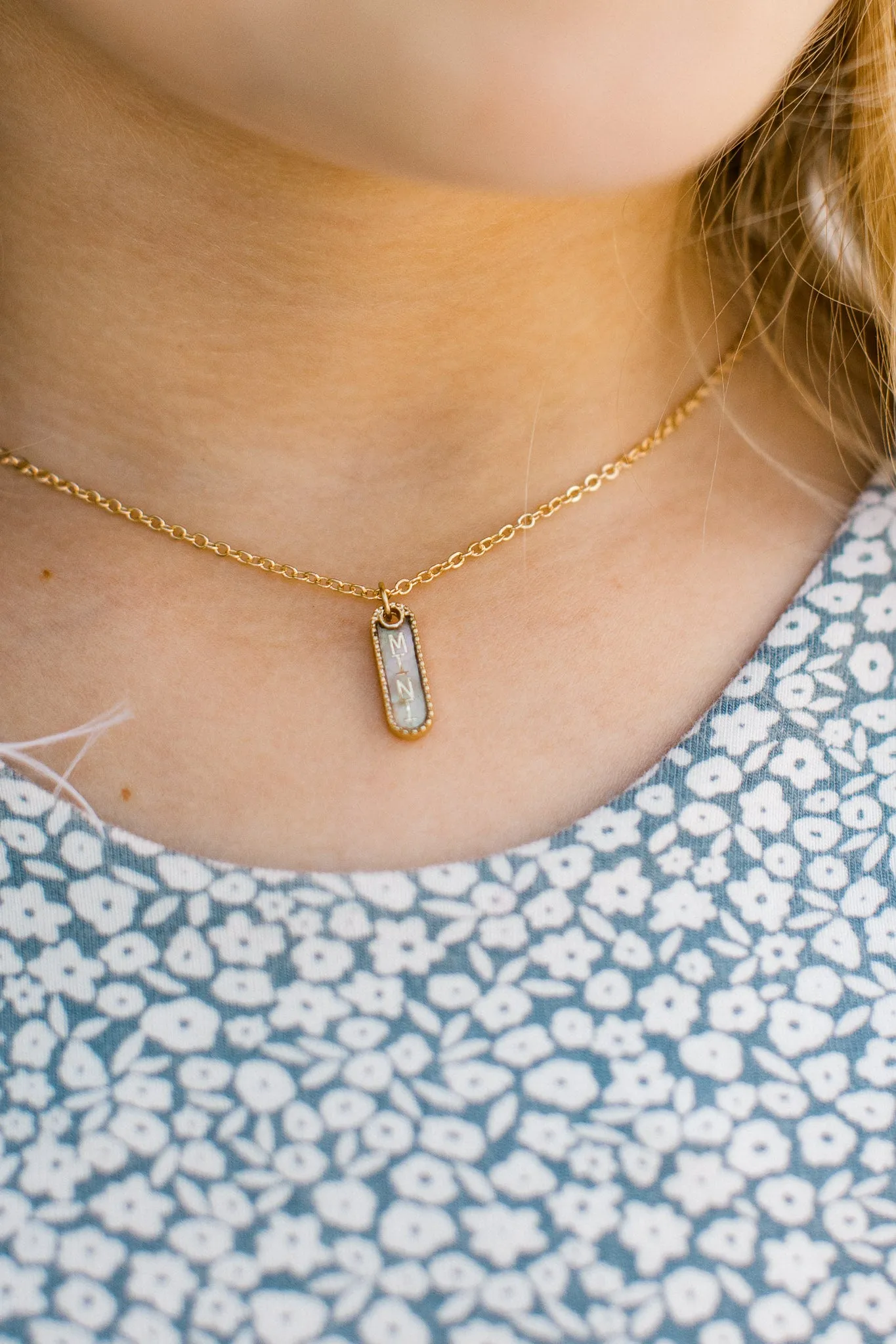 X Mama and Mini Drop Pendant Necklace Set
