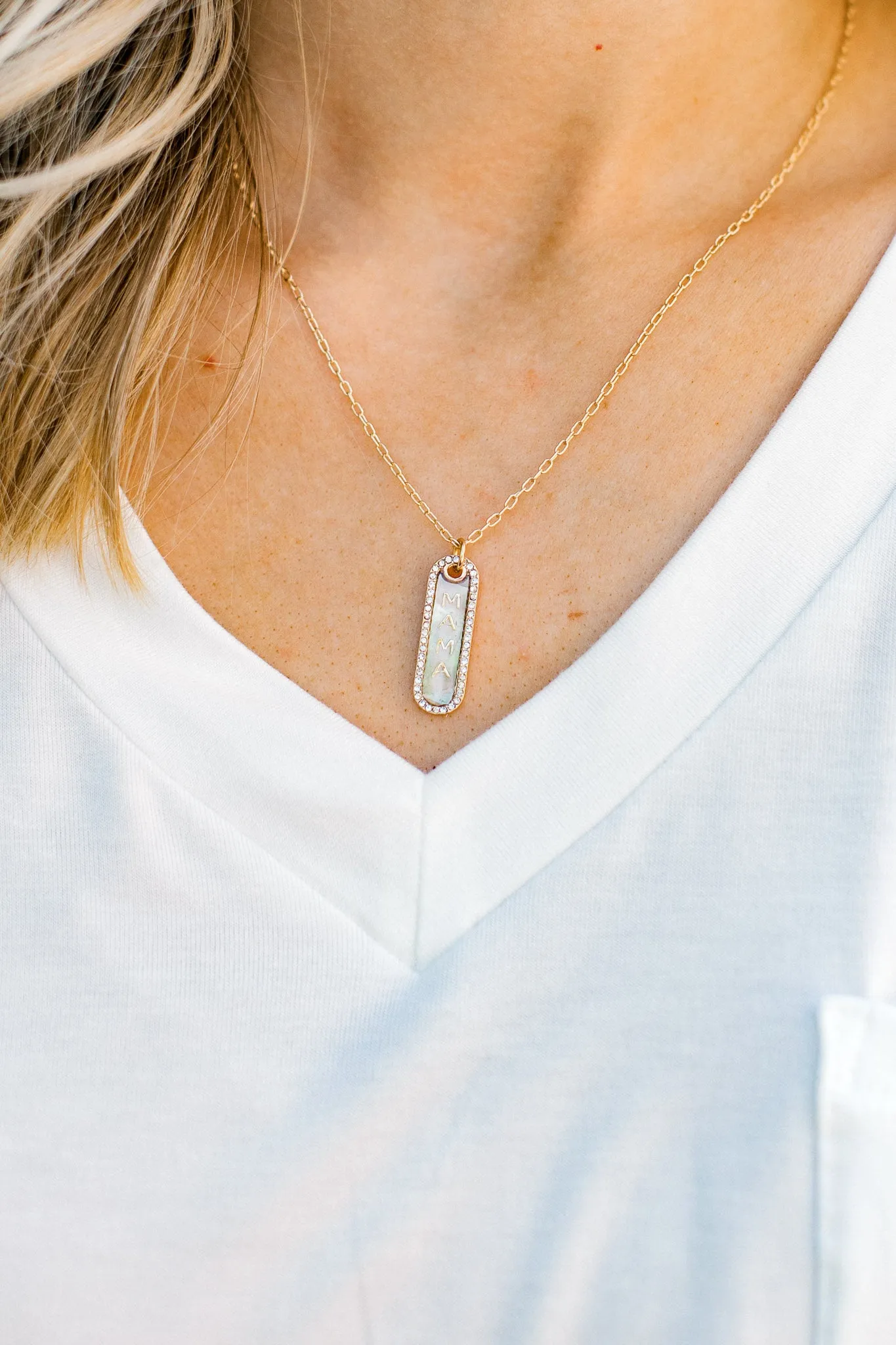 X Mama and Mini Drop Pendant Necklace Set