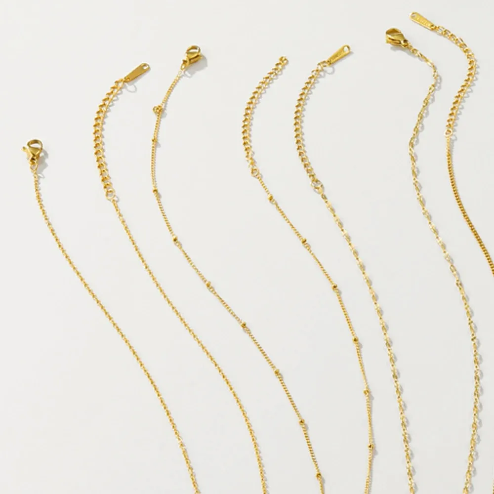 YA-CHAN Celestial Gold Necklaces - Heart, Moon, Star Pendants Jewelry