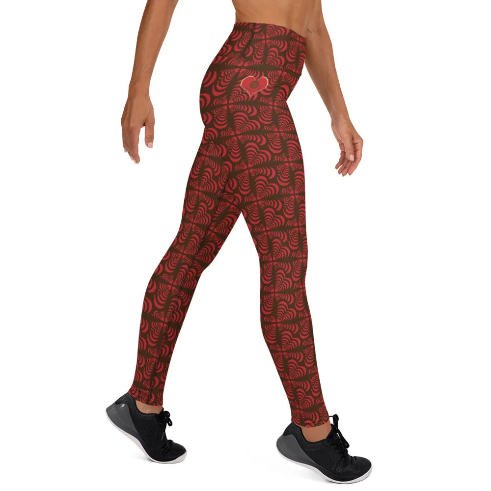 Zebra Love™ More Brown than Red Yoga Leggings