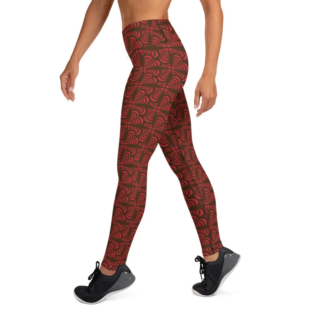 Zebra Love™ More Brown than Red Yoga Leggings