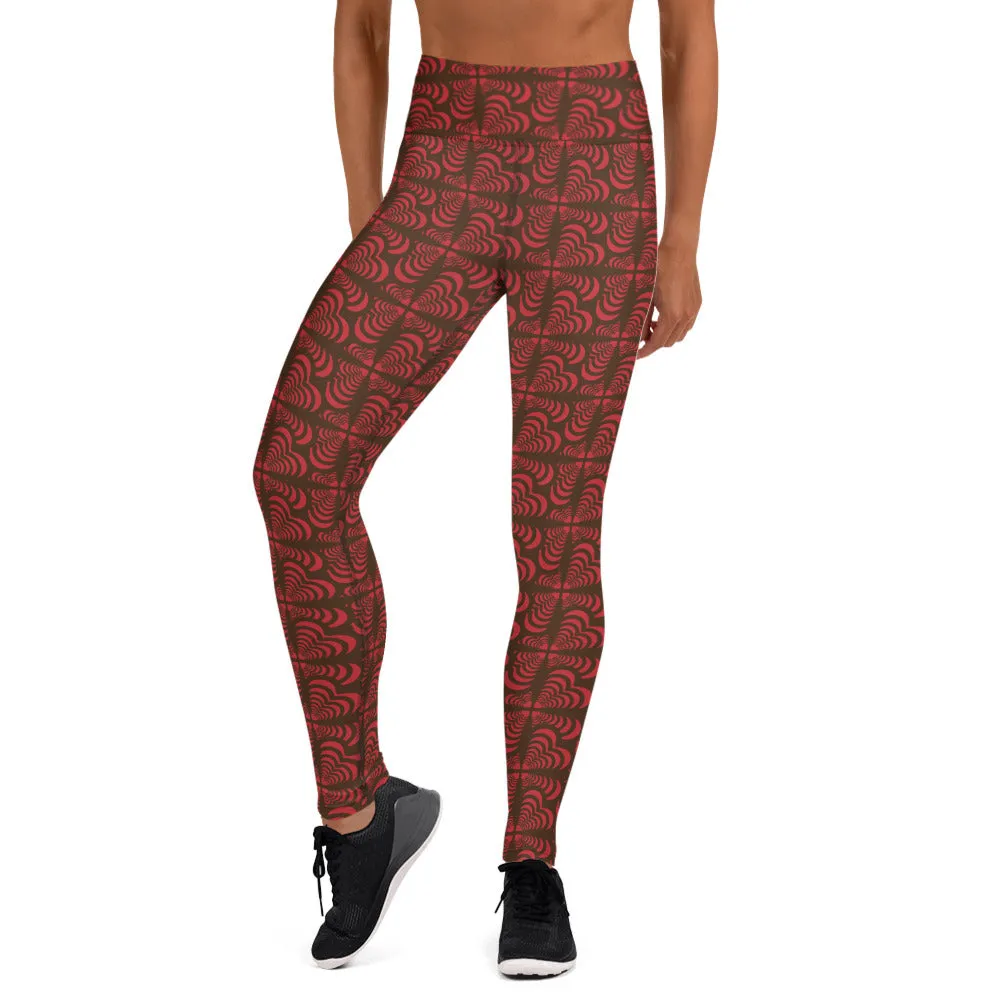 Zebra Love™ More Brown than Red Yoga Leggings