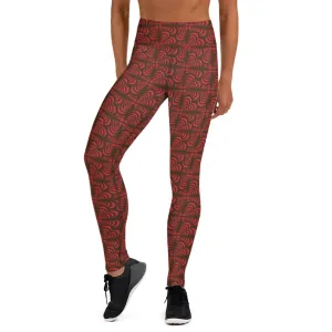 Zebra Love™ More Brown than Red Yoga Leggings
