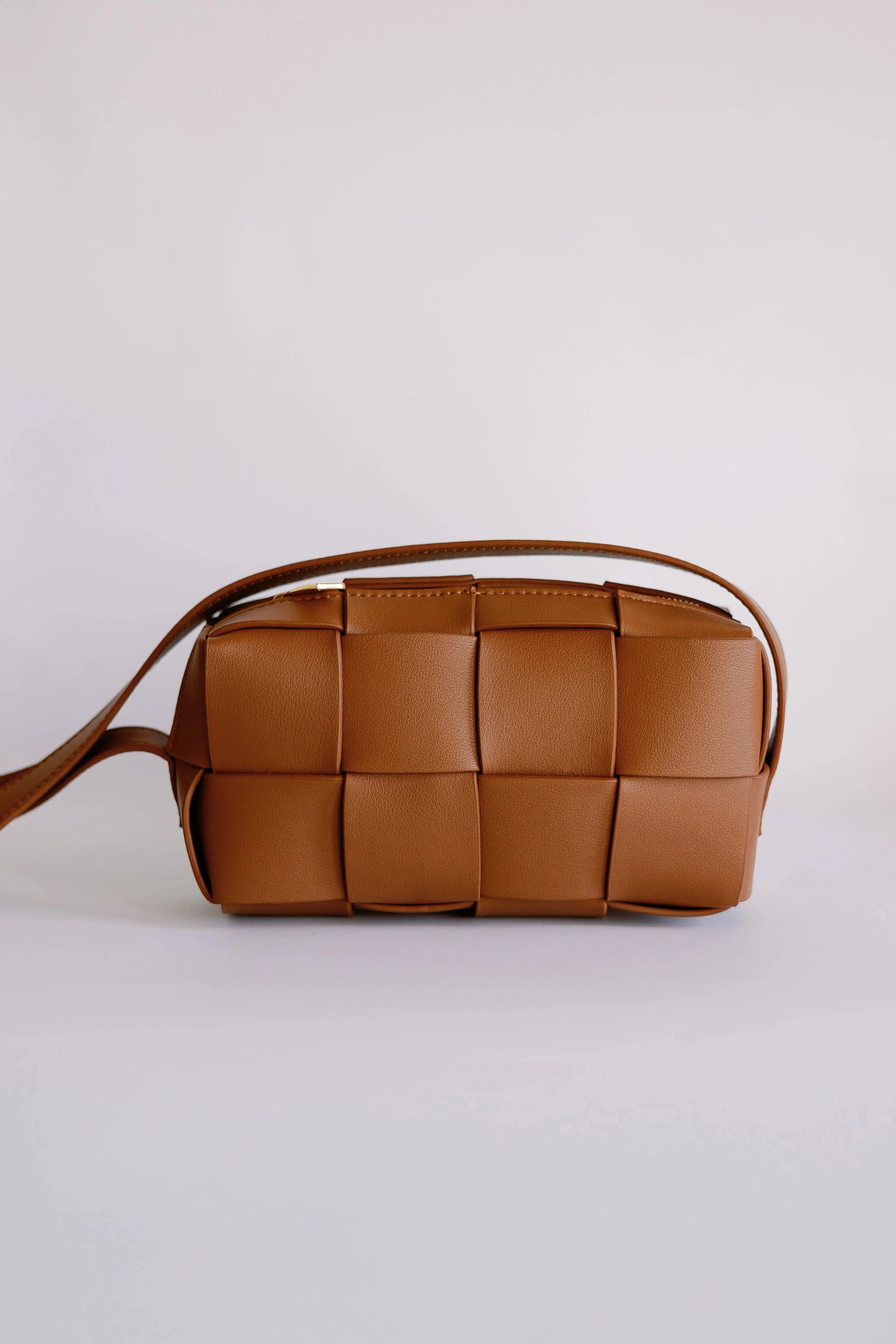 Zippered Mini Woven Crossbody